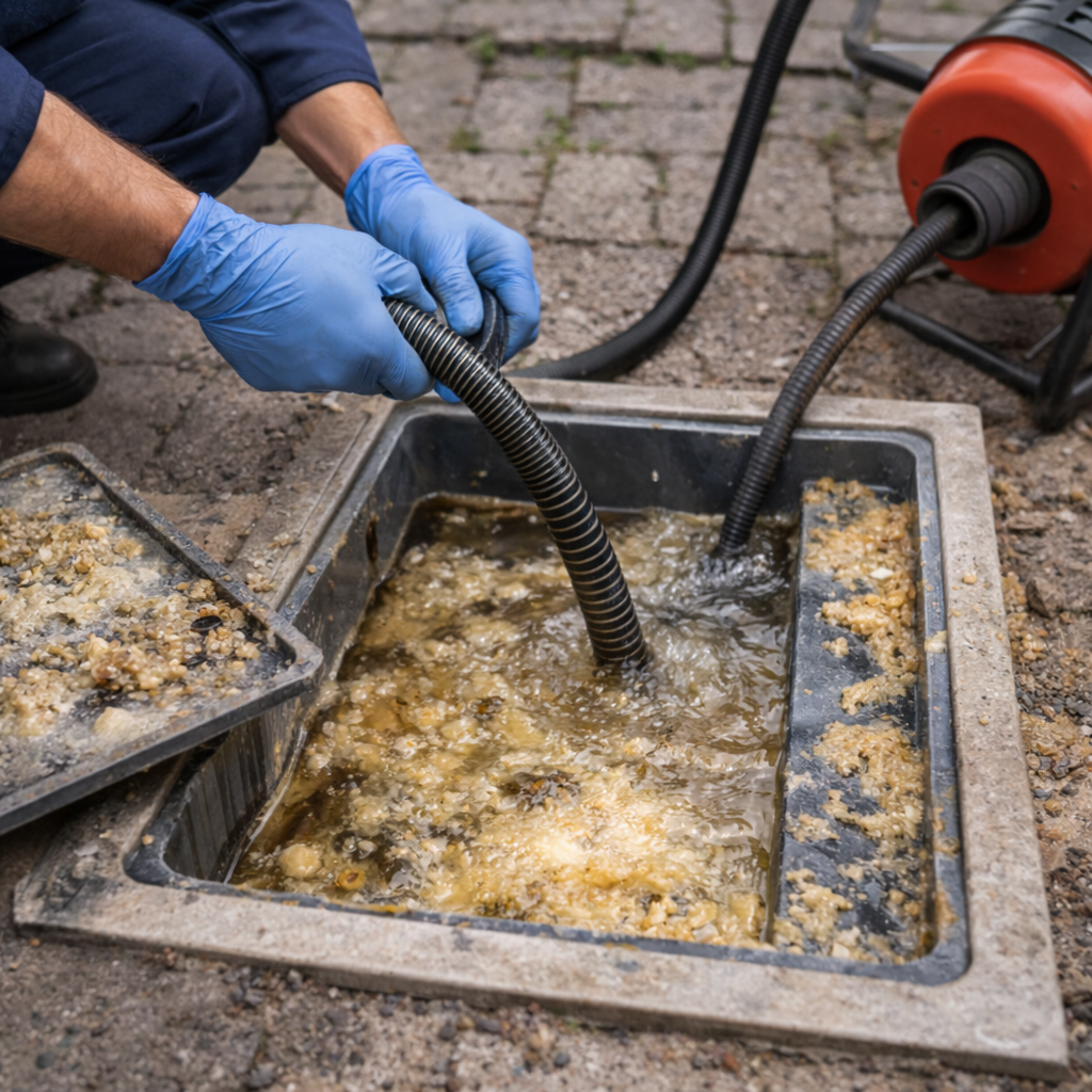 Desentupimento de Caixa de Gordura